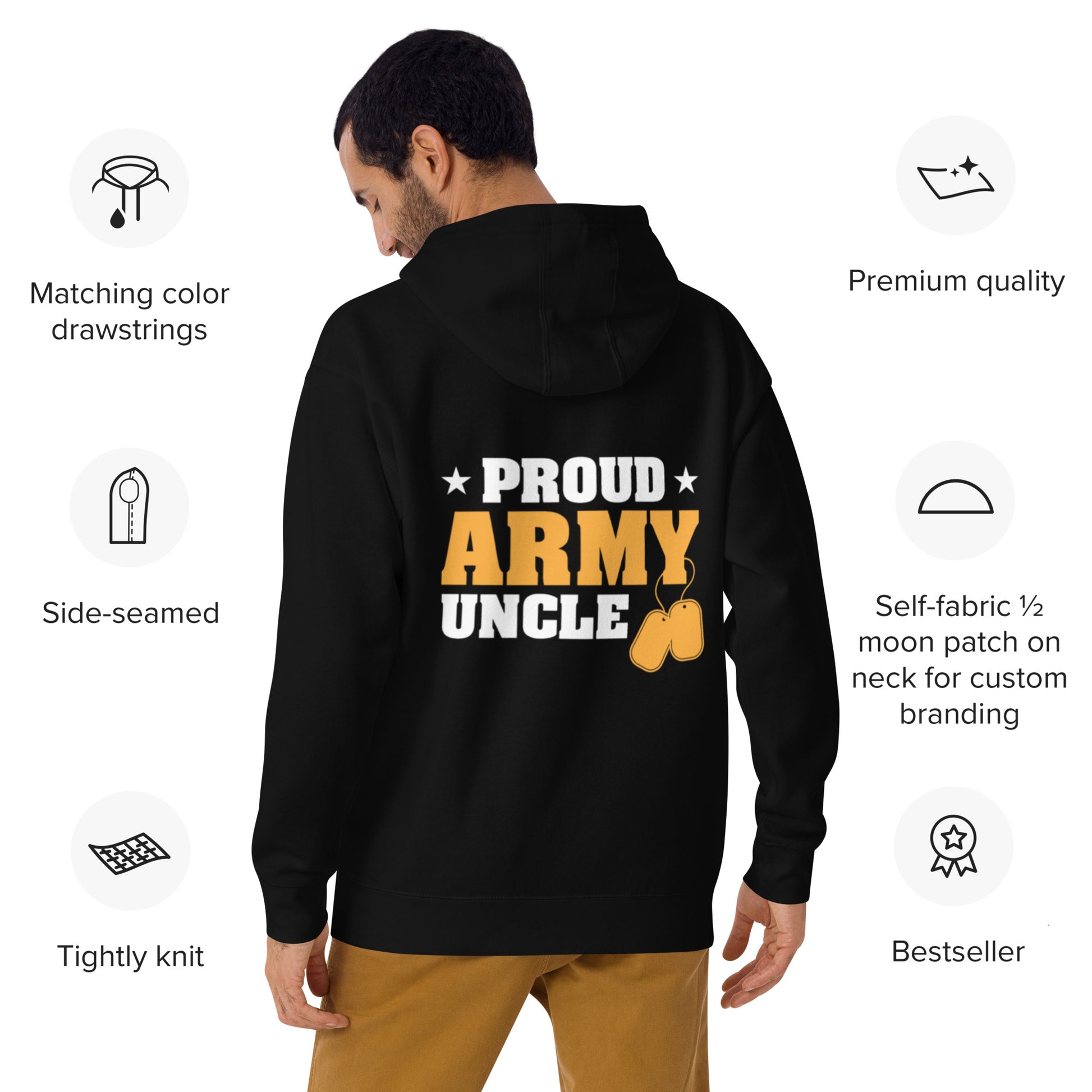 Proud Army Uncle Hoodie - Simply Great Gear