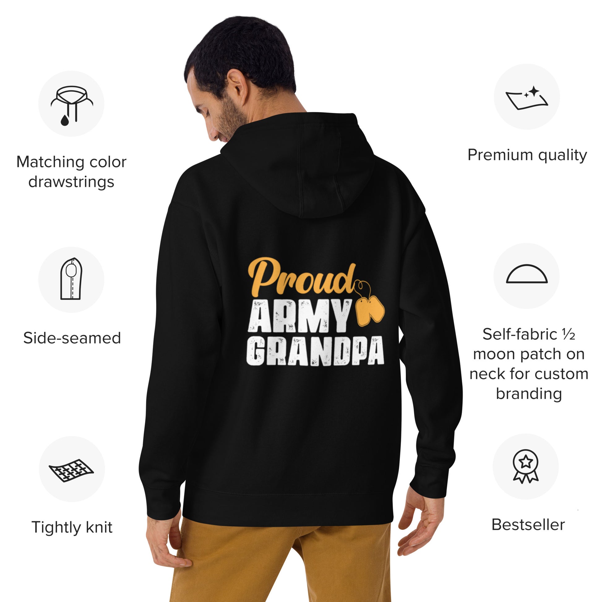 Proud Army Grandpa Hoodie - Simply Great Gear