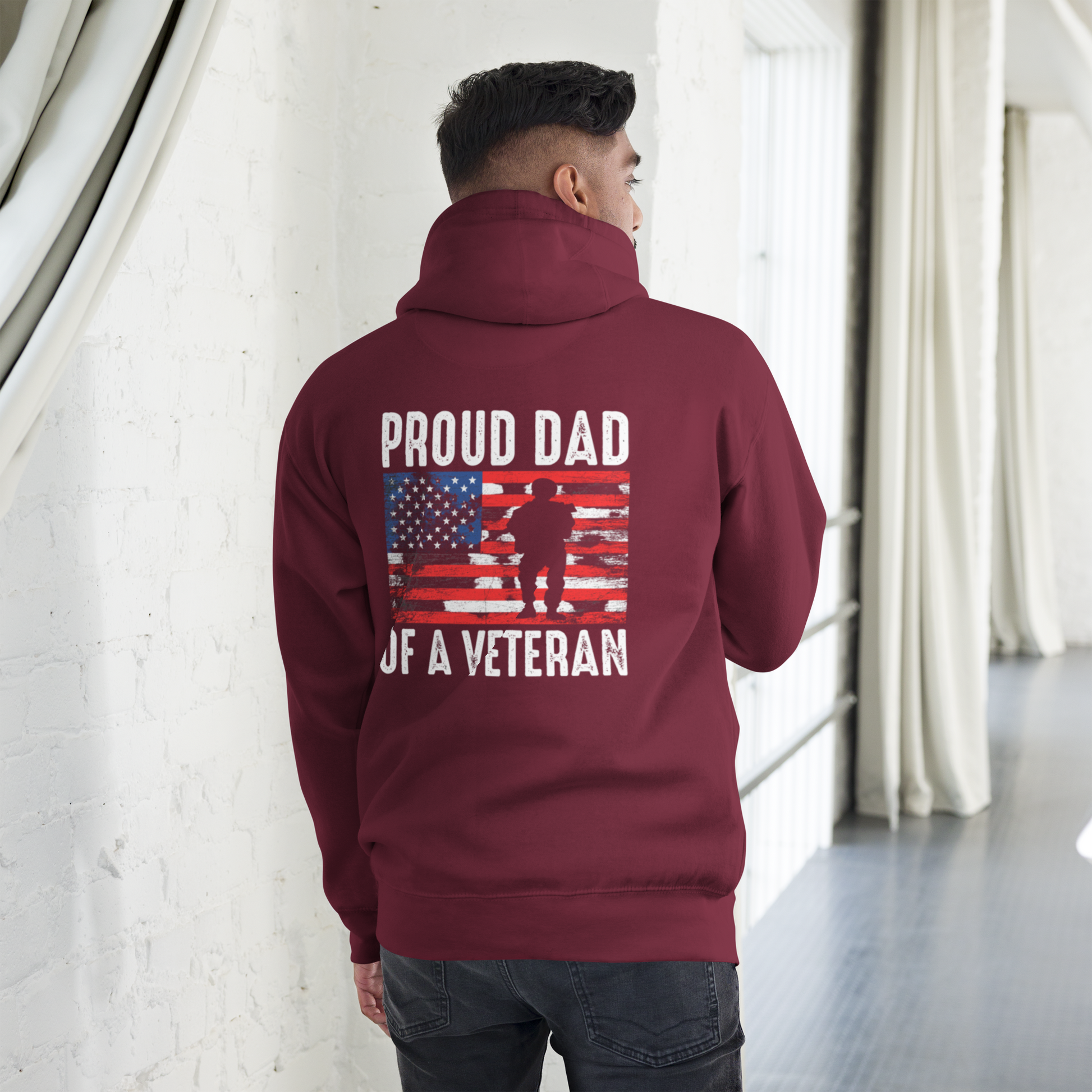 Proud Dad of a Veteran Hoodie - Simply Great Gear