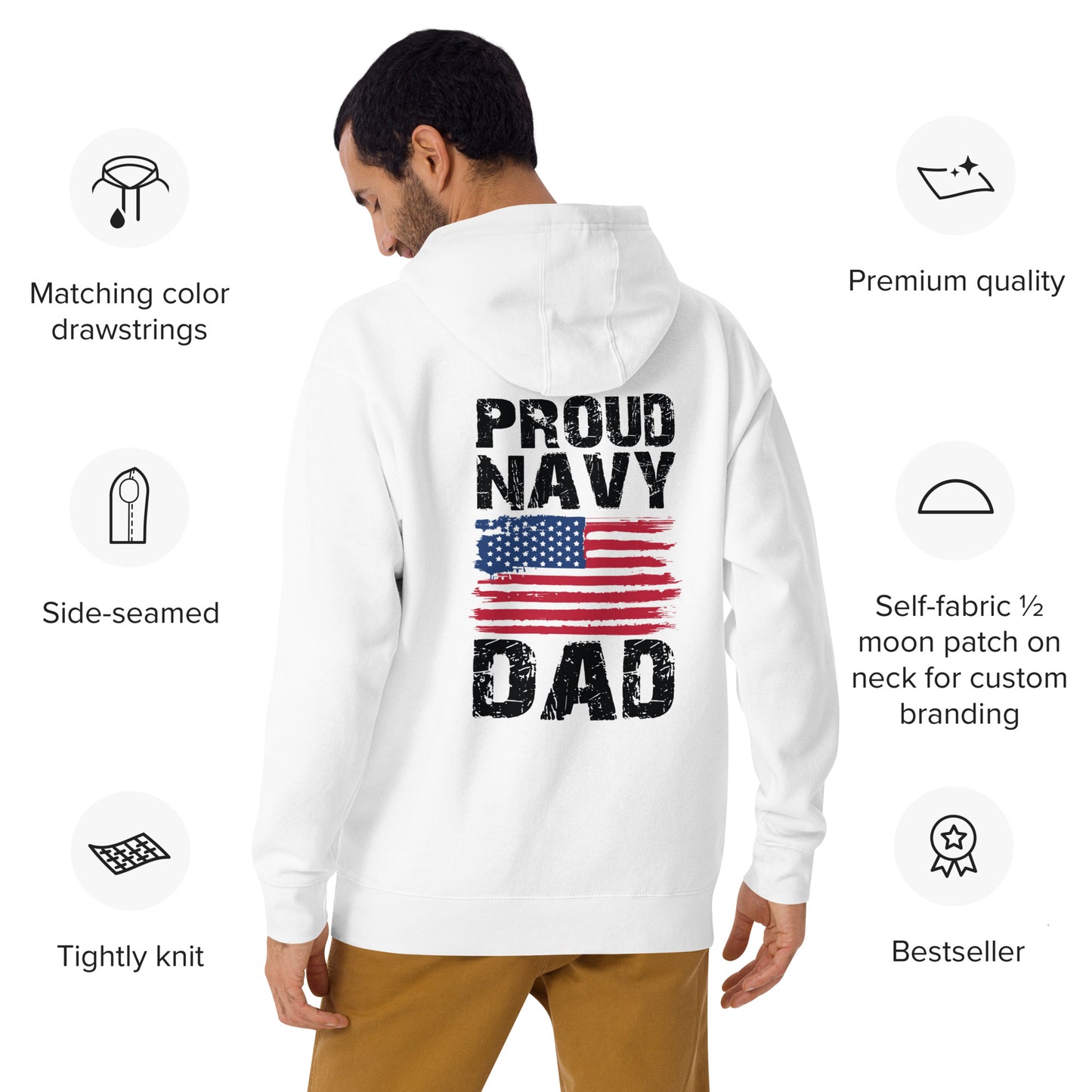 Proud Navy Dad Hoodie - Simply Great Gear