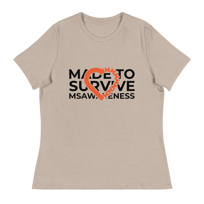 MS Awareness - Made To Survive Relaxed T-Shirt - Simply Great Gear