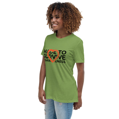 MS Awareness - Made To Survive Relaxed T-Shirt - Simply Great Gear