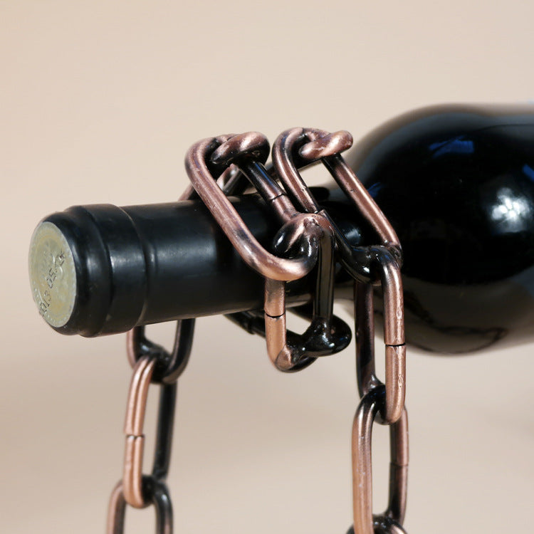 Magic Iron Chain Wine Bottle Holder - Simply Great Gear