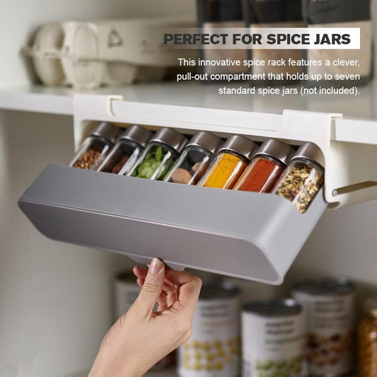 Kitchen Self-Adhesive Wall-Mounted Spice Organizer - Simply Great Gear