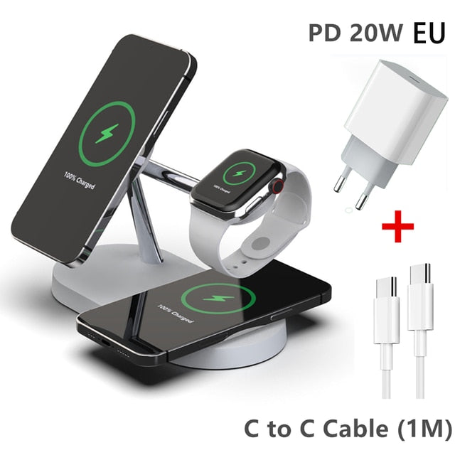 3-in-1 Wireless Magsafe Charger Stand - Simply Great Gear