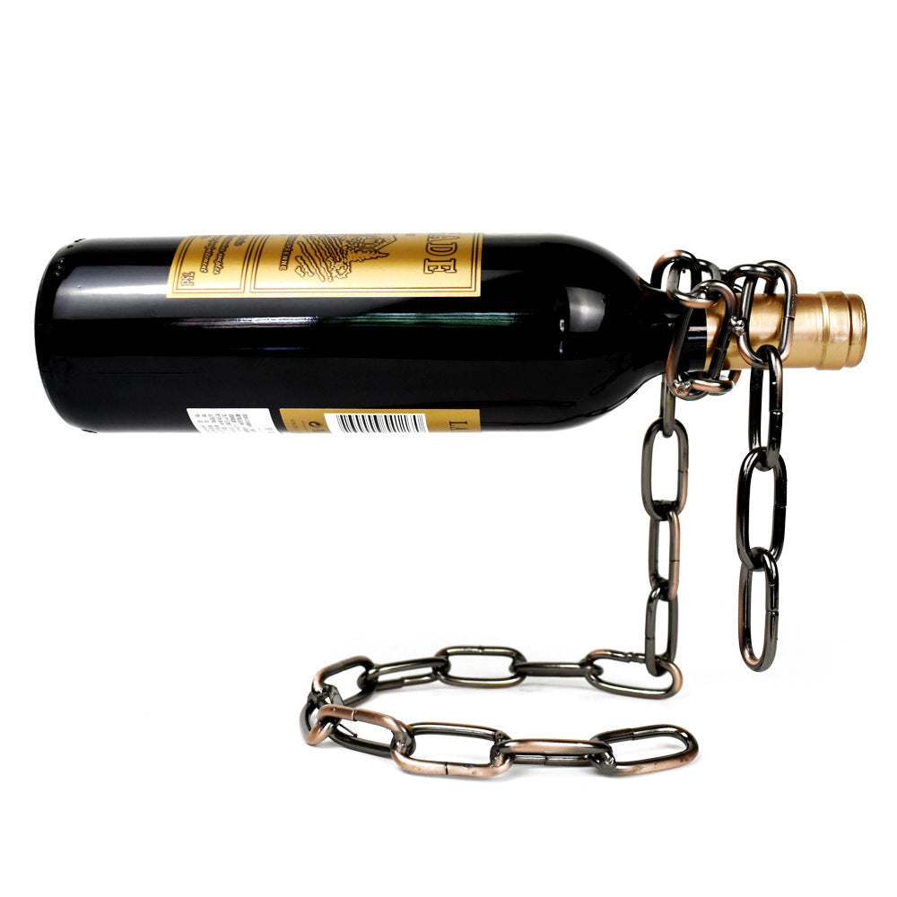 Magic Iron Chain Wine Bottle Holder - Simply Great Gear