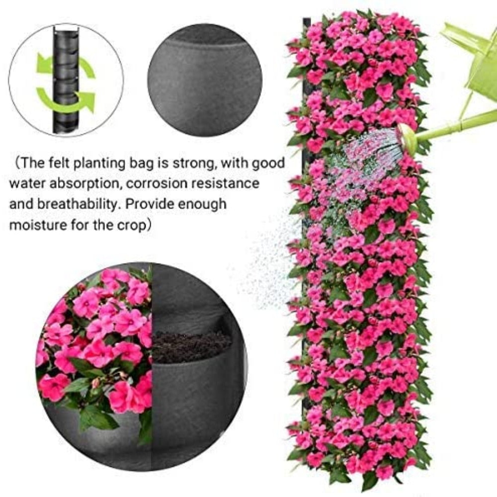 Vertical Hanging Garden Flower Pots - Simply Great Gear